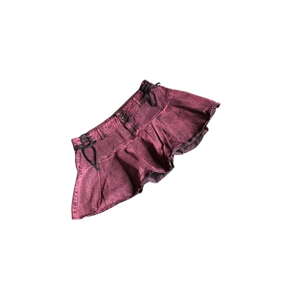 Social Collision Pink and Black Skirt - Picture 3 of 5